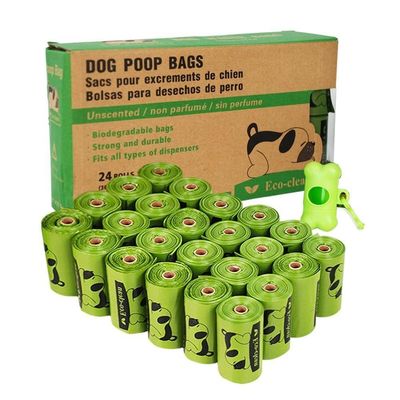 Großhandelshaustierhündchen poo Taschen-Hundeabfall der gewohnheit 100% biologisch abbaubarer bauscht sich mit Zufuhr