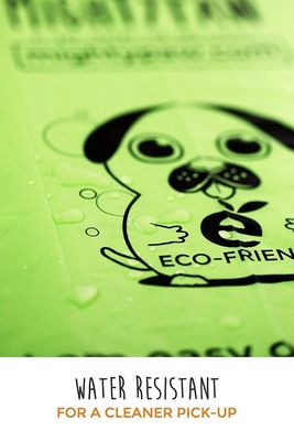HAUSTIER eco sackt freundlicher Hündchenabfall Heck-Taschenhalter poo Tasche 100% kompostierbaren Druckein