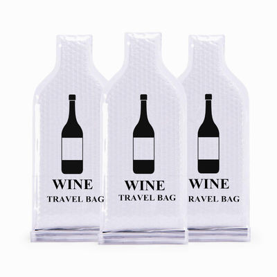 Leck-Beweis-Luftpolsterfolie-Wein-Taschen, wiederverwendbarer Wein-Flaschen-Schutz