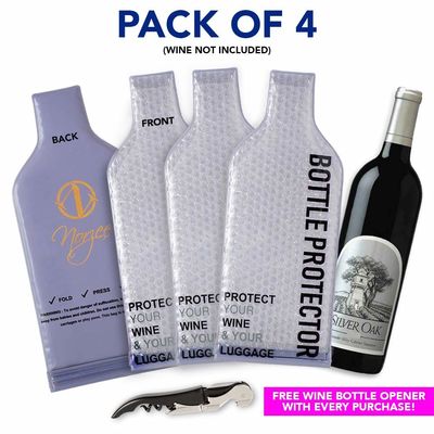Leck-Beweis PVCplastikluftpolsterfolie-Wein-Taschen, wiederverwendbarer Wein-Flaschen-Schutz