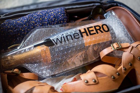 Wiederverwendbarer Luftpolsterfolie-Wein sackt stoßfestes mit kundenspezifischem Logo ein