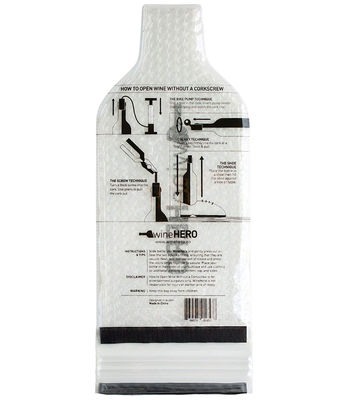 Wasserdichte Luftpolsterfolie-Wein-Taschen, kundenspezifischer wiederverwendbarer Wein-Flaschen-Schutz