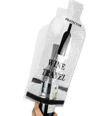 Lecken Sie beständige Luftpolsterfolie-Wein-Taschen/Wein-Flaschen-Schutz für Reise