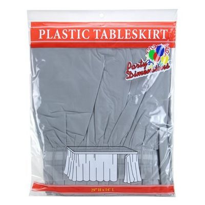 Einfache Art-Wegwerfplastiktabellen-Röcke, Messen-Tabellen-Rock