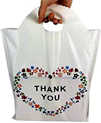 Dauerhaftes kundenspezifisches Logo-wiederverwendbare Einkaufstaschen, danke Blumenwaren-Einkaufstaschen