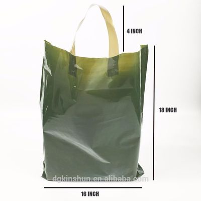 Gewohnheit besitzen das Logo, das billiger Geschenk-Plastik gestempelschnittene HDPE-Einkaufstasche druckt