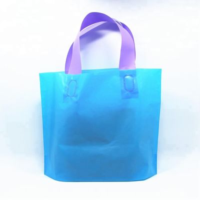 Plastik gestempelschnittene Einkaufstaschen mit kundenspezifischem Logo
