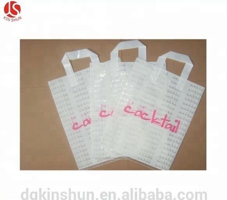 Plastik gestempelschnittene Einkaufstaschen mit kundenspezifischem Logo