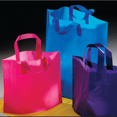Nicht giftige Plastikeinkaufstaschen mit den Griff-recyclebaren mehrfachen Farben optional