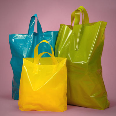 Umweltfreundliches kundenspezifisches Logo-wiederverwendbare Einkaufstaschen biologisch abbaubar mit Griffen