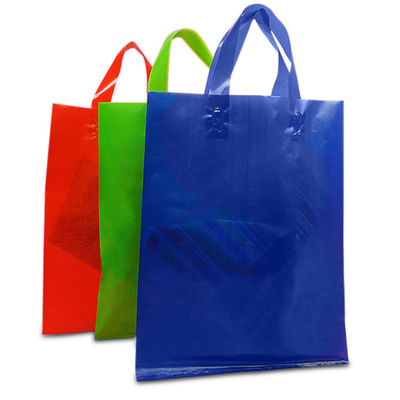 Umweltfreundliches kundenspezifisches Logo-wiederverwendbare Einkaufstaschen biologisch abbaubar mit Griffen