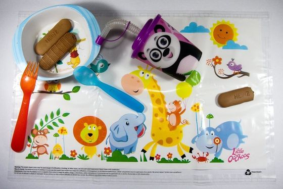 Wasser-beständige Wegwerftabellen-Matte, Mikrobe freies klebriges Plastikplacemats für Kleinkinder