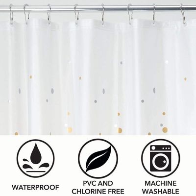 Fabrik Großhandels-Walmart-Badezimmer Wegwerfplastikduschvorhang mit Haken