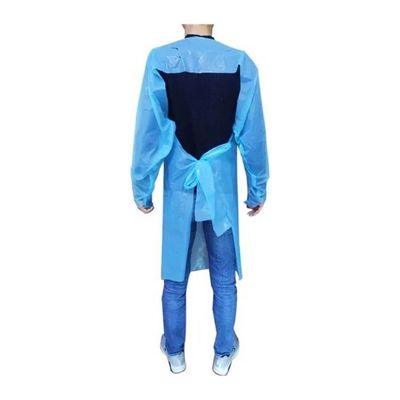 Wegwerfquarantäne-schützendes Kleid - volle Körper-Isolierungs-blaue Kleiderklage (Satz von 20)