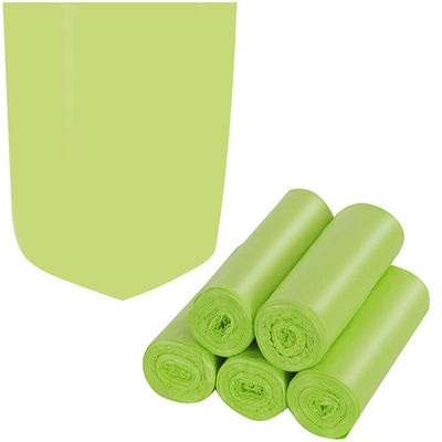 Grüne biologisch abbaubare Abfall-Taschen-abbaubare Abfall-Abfall-Plastiktaschen für Küchen-Dienstfahrzeug