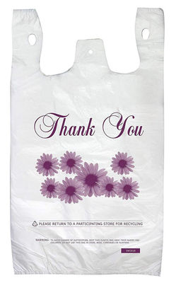 Klare Plastikweste der hohen Qualität behandelt Taschen-T-Shirt Einkaufstaschen mit kundenspezifischem Logo