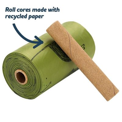 Starker biologisch abbaubarer Hundeheck-Taschen-Leck-Beweis mit recyclebaren Papierrollenkernen