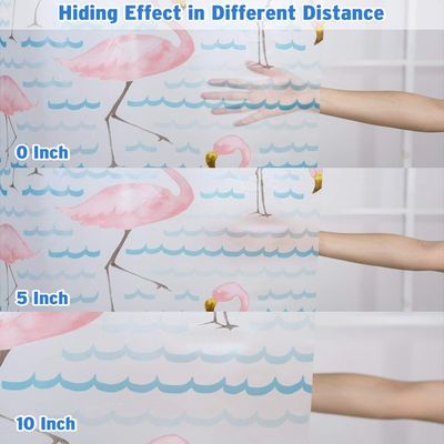 Flamingo-Duschzwischenlagen-Vorhang Wegwerf-PEVA imprägniern starkes Badezimmer-Plastikduschvorhänge