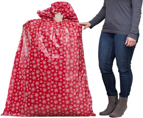 Recyclebare bunte Plastikgeschenk-Verpackungs-Taschen, riesige Weihnachtsgeschenk-Tasche