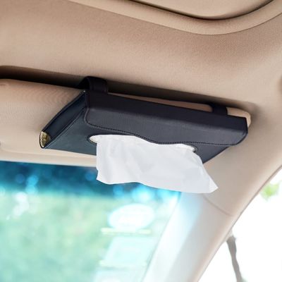 tragbarer lederner Gewebe-Kasten-Halter für Auto-Serviettengewebe-Waggonorganisator Ihr Auto sauber und sauber herstellen